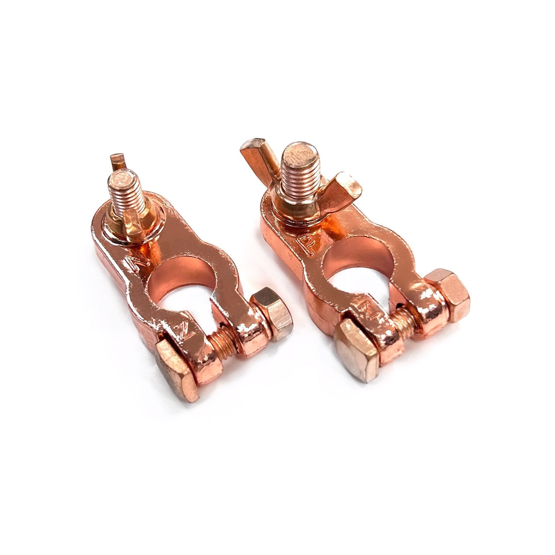 медные акб. клемма акб автозвук. клеммы аккумулятора медные (комплект 2шт). клеммы медные bt-101/200. клемма под болт ф16.