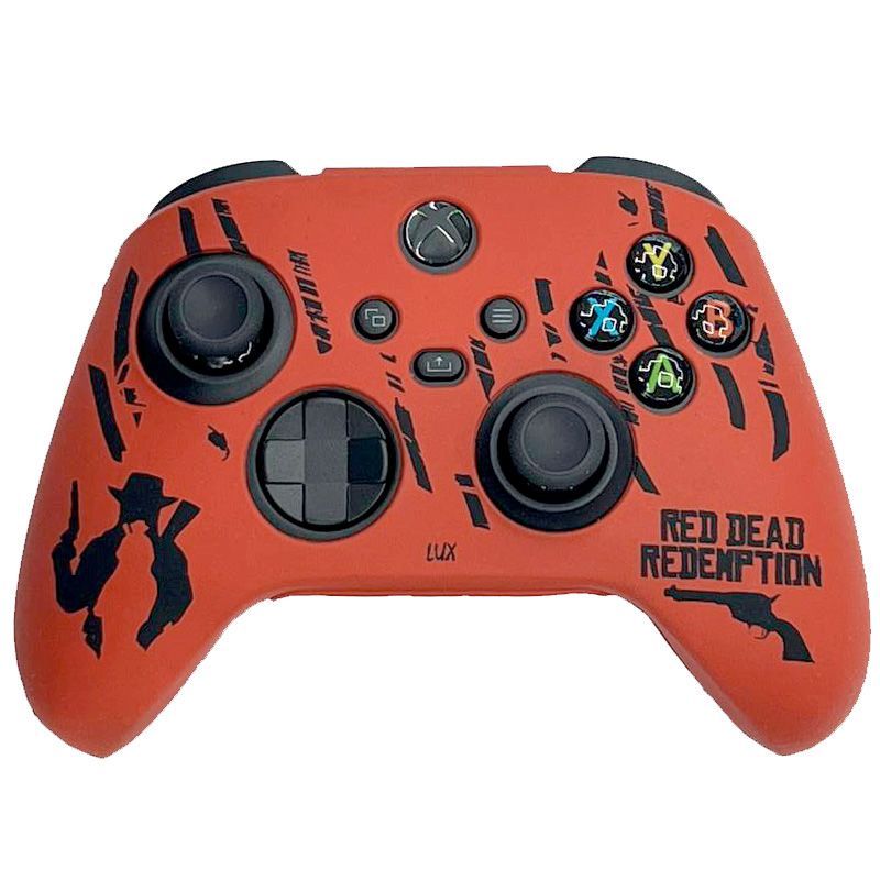 Силиконовый чехол для геймпада Xbox Series Controller (Red Dead Redemption) (красный)