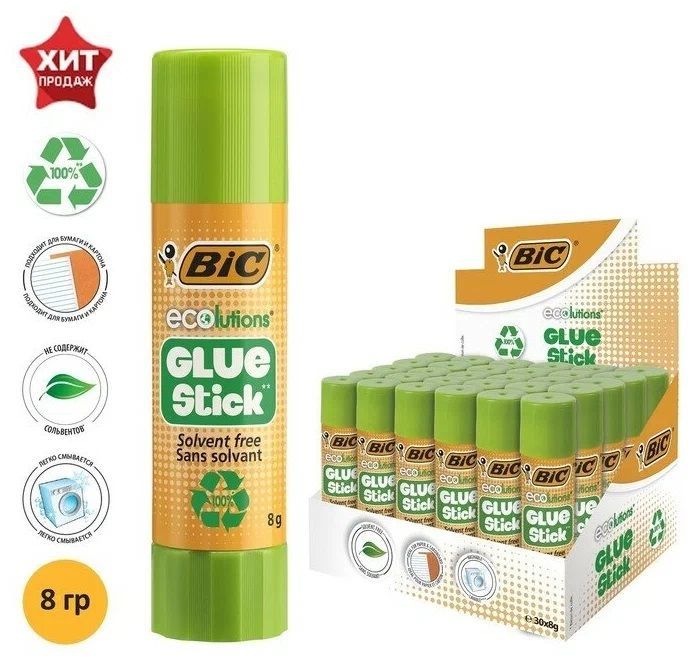 Bic Клей-карандаш 30 шт./ 600 г.