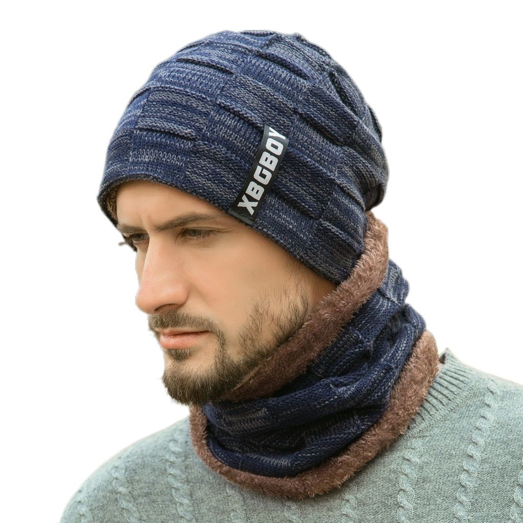 Шапка-шарф мужская