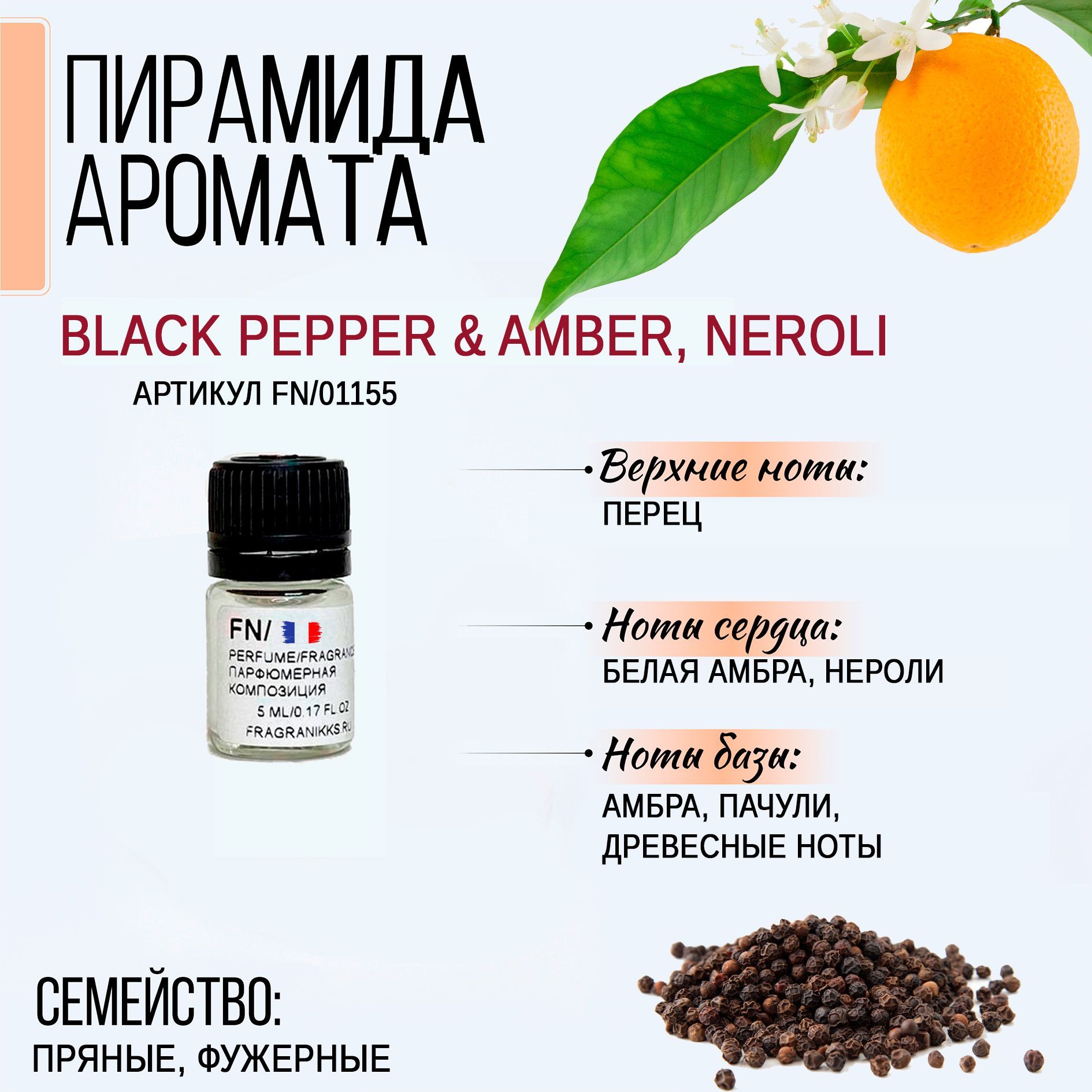 Black pepper amber neroli