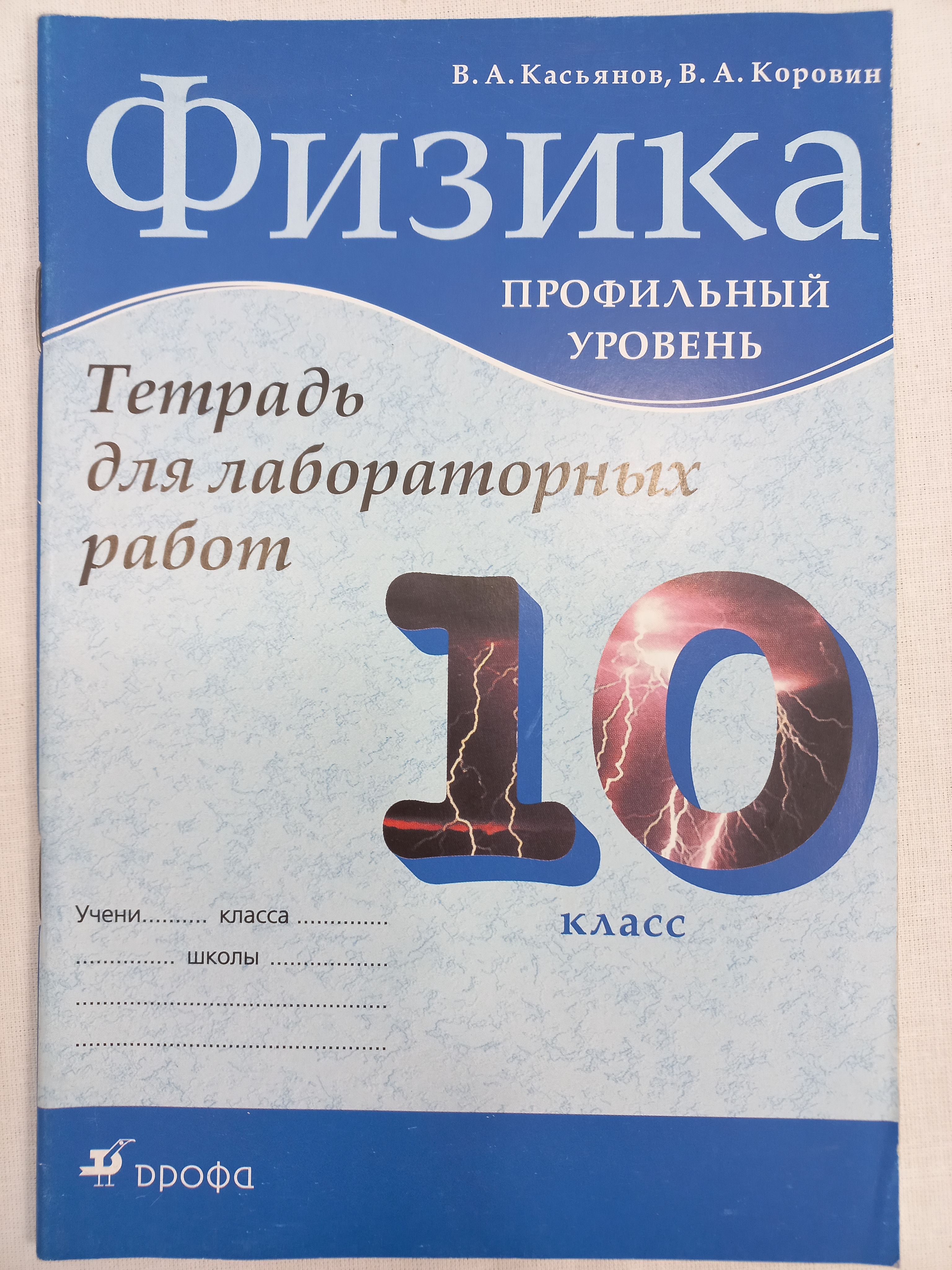 Физика. Тетрадь для лабораторных работ. Профильный уровень. 10 класс |  Касьянов В. - купить с доставкой по выгодным ценам в интернет-магазине OZON  (998151281)