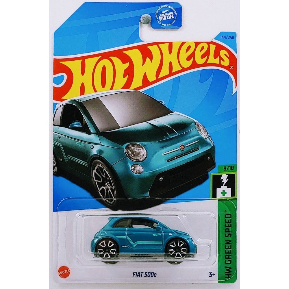 HKH59 Машинка игрушка Hot Wheels металлическая коллекционная FIAT 500e  темно бирюзовый