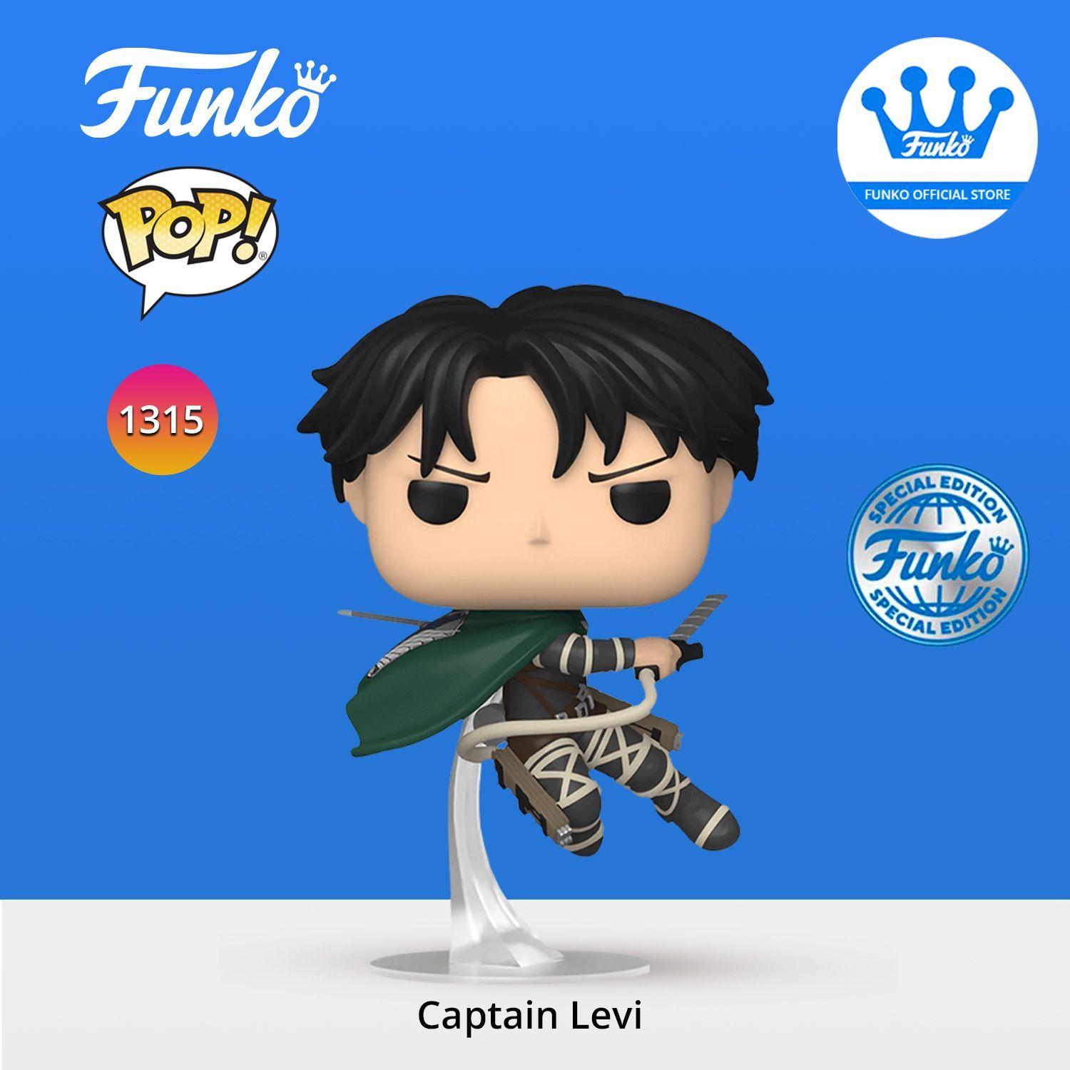 Фигурка Funko POP!Animation Attack on Titan S5 Captain Levi (Exc)/ Фанко  ПОП по мотивам аниме Атака Титанов