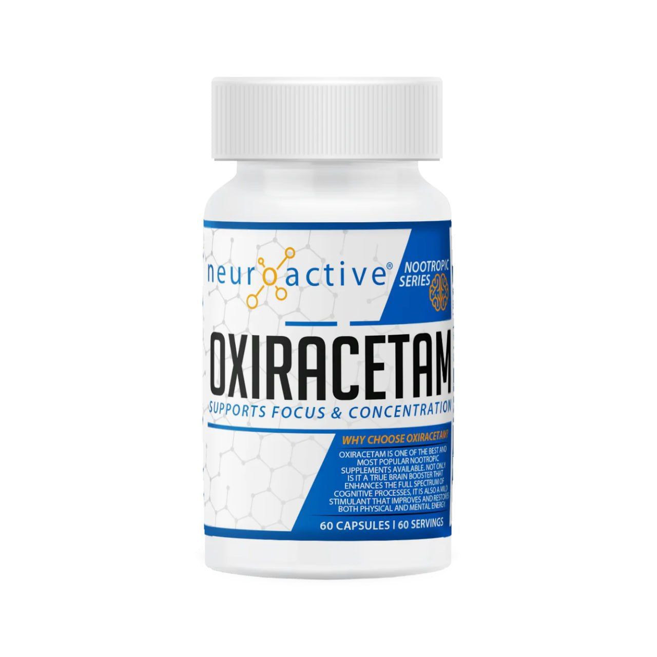 NeuroActive Oxiracetam Оксирацетам 60 капсул 500мг