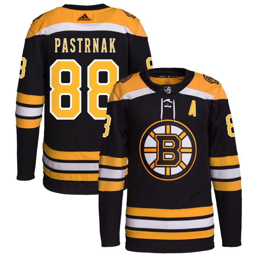 NHL джерси хоккейная Бостон Брюинз Boston Bruins Jersey 88 David Pastrnak