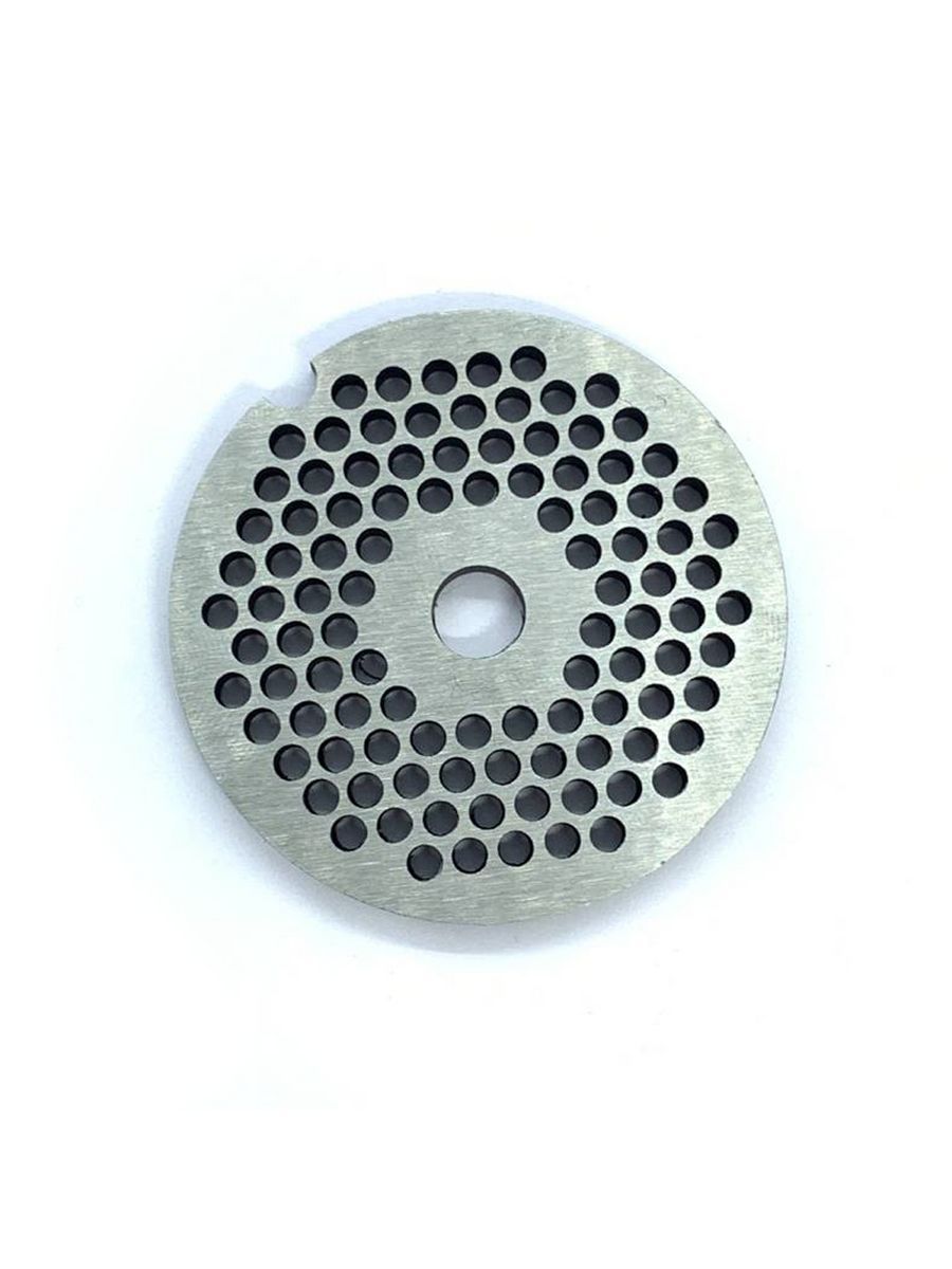 РешеткапаштетнаядлямясорубкиАксион(D-54/8mm,отв.3mm,H-5mm,сталь)