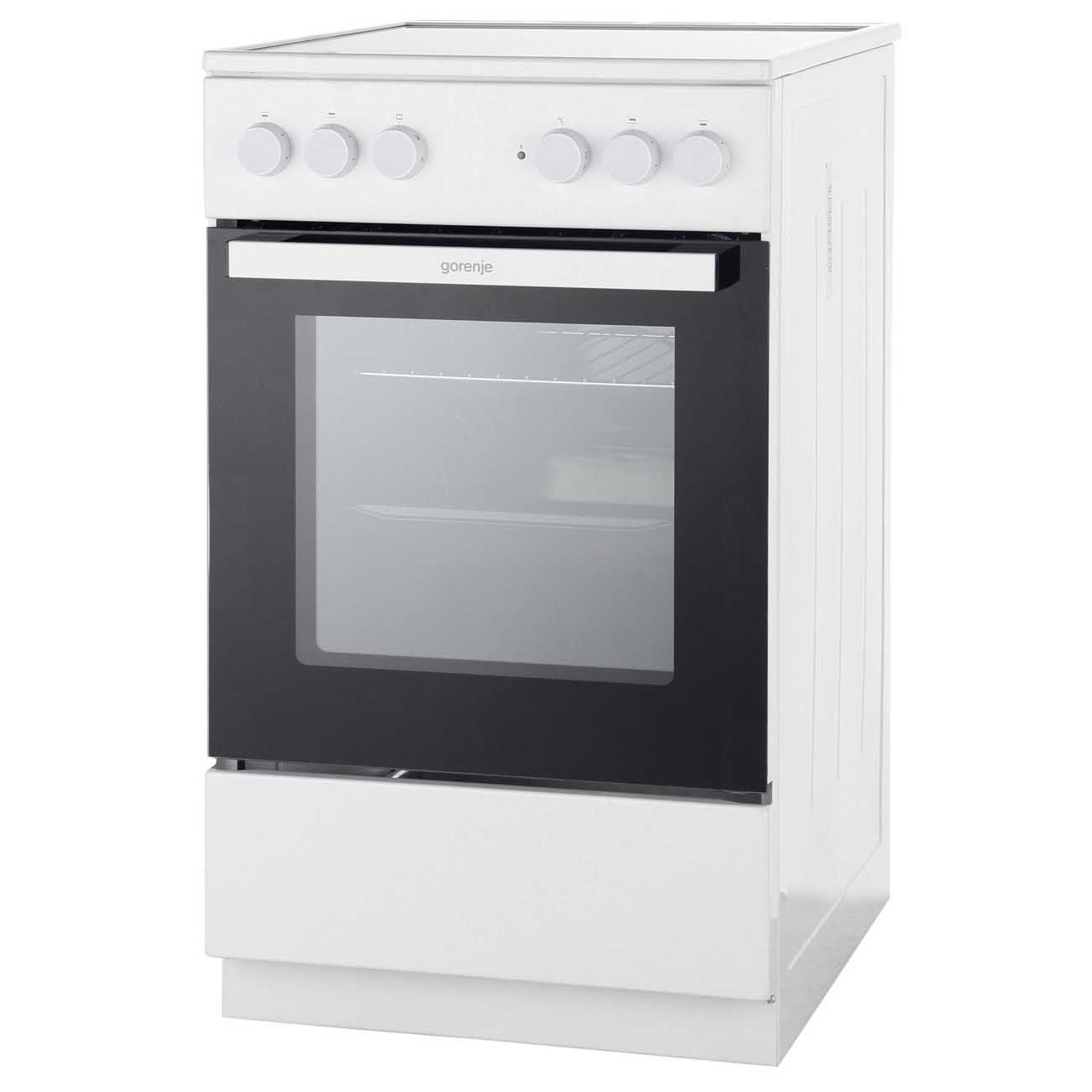 Электрическая плита (50-55 см) Gorenje GEC5A21WG-B - купить по выгодной  цене в интернет-магазине OZON (723777122)