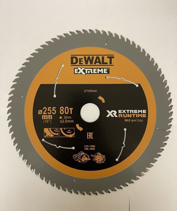 DeWalt Диск пильный 255 x 2.8 x 30; 80  зуб.