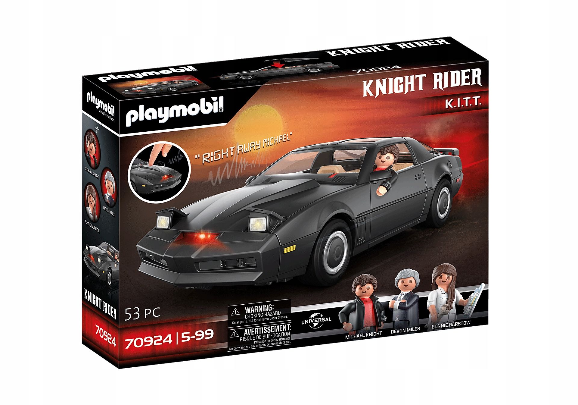 Playmobil Knight Rider Рыцарь дорог - K. I. T. T. - 70924 - купить с  доставкой по выгодным ценам в интернет-магазине OZON (1216142514)