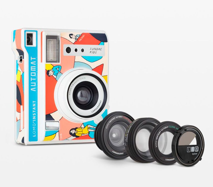 Фотоаппарат моментальной печати Lomography LOMO'Instant Automat Sundae Kids + объективы