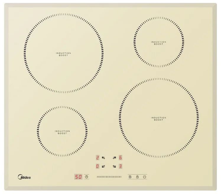 MideaИндукционнаяварочнаяпанельИндукционнаяMIH64721FIV,слоноваякость