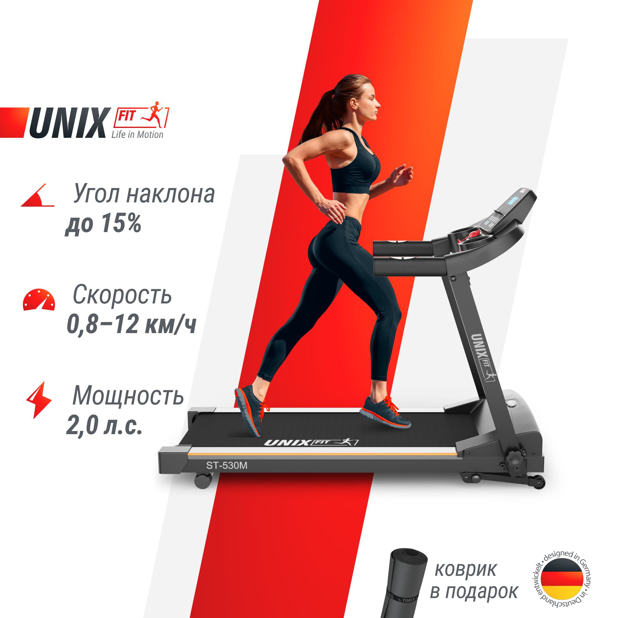 Беговая дорожка UNIX Fit ST - купить по доступным ценам в интернет-магазине  OZON (386040284)