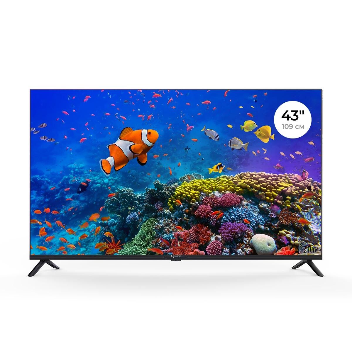 ТриколорТелевизорH43U5500SA43"4KUHD,черный