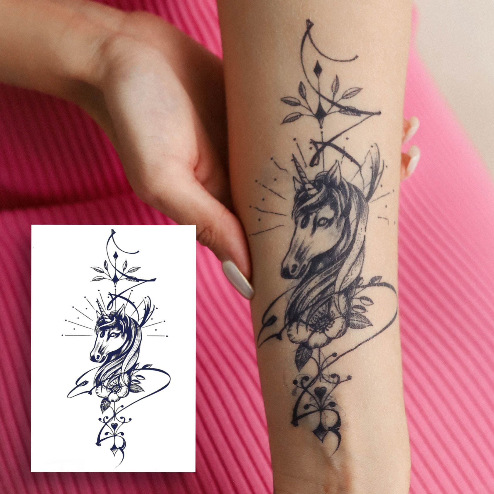 Как смывать временные переводные татуировки?