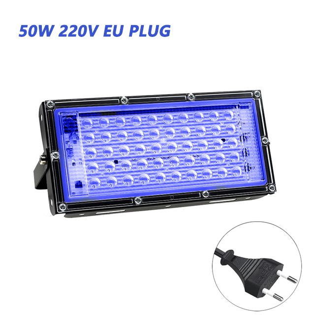 Ультрафиолетовый прожектор UV LED Flood Light УФ лампа , 395-400 нм 50w