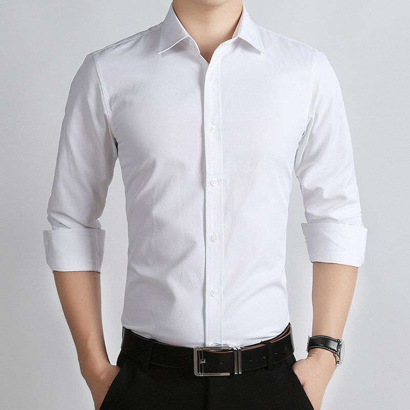 White form. Белая рубашка слим фит. Рубашка белая Giovanni Slim Fit. Классическая белая рубашка мужская. Мужчина в белой рубашке.