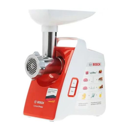 Мясорубка Bosch CompactPower MFW3630I белый/оранжевый купить на OZON по низкой цене (1687694651)