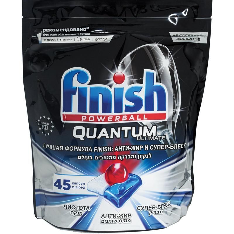 капсулы для мытья посуды finish