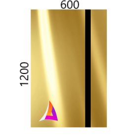 Пластикдлялазернойгравировки(Золотоглянецначёрном)1200мм_600мм1,3мм