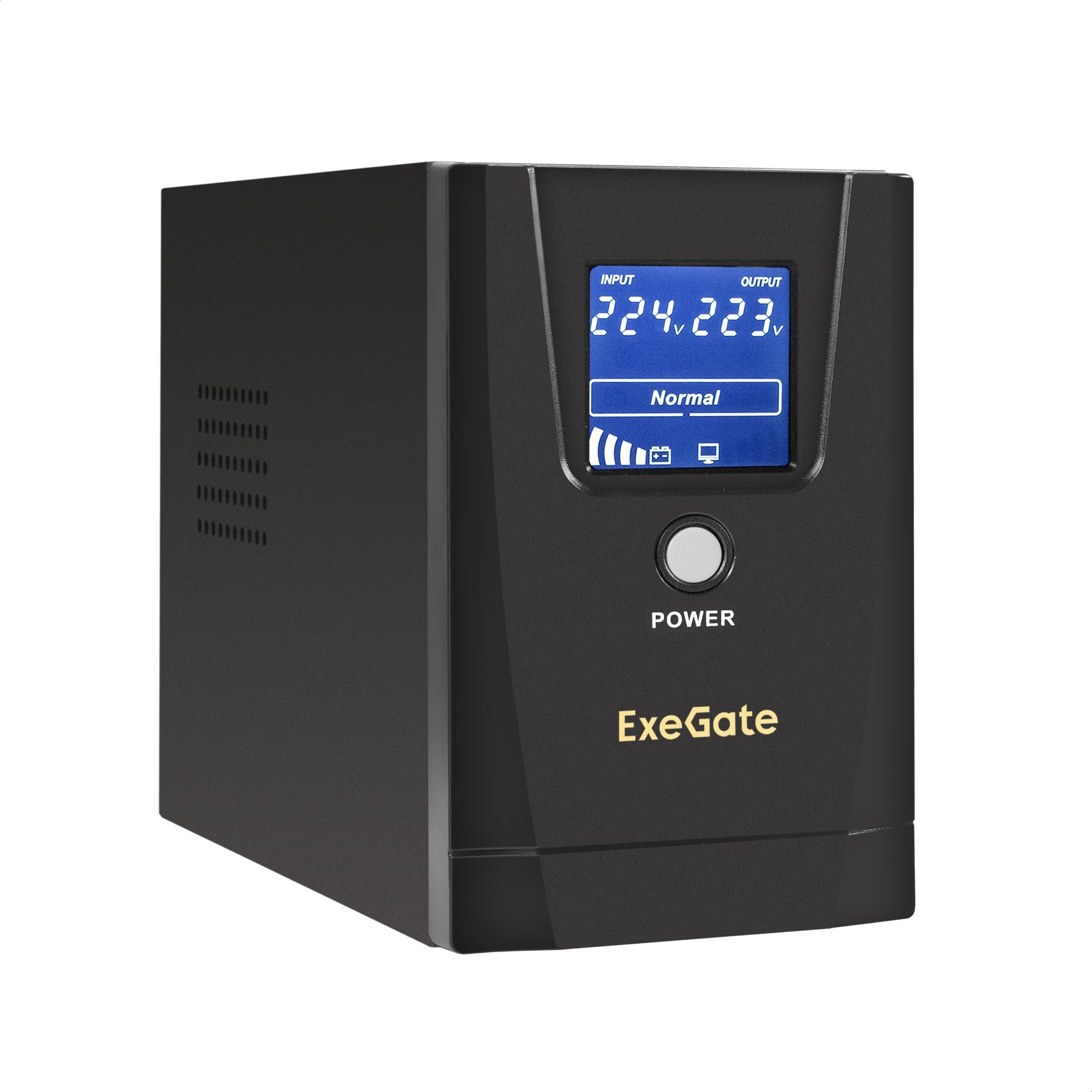 ИБП ExeGate SpecialPro Smart LLB-500.LCD.AVR.2SH.USB <500VA/300W, LCD, AVR, 2*Schuko, USB, Black>