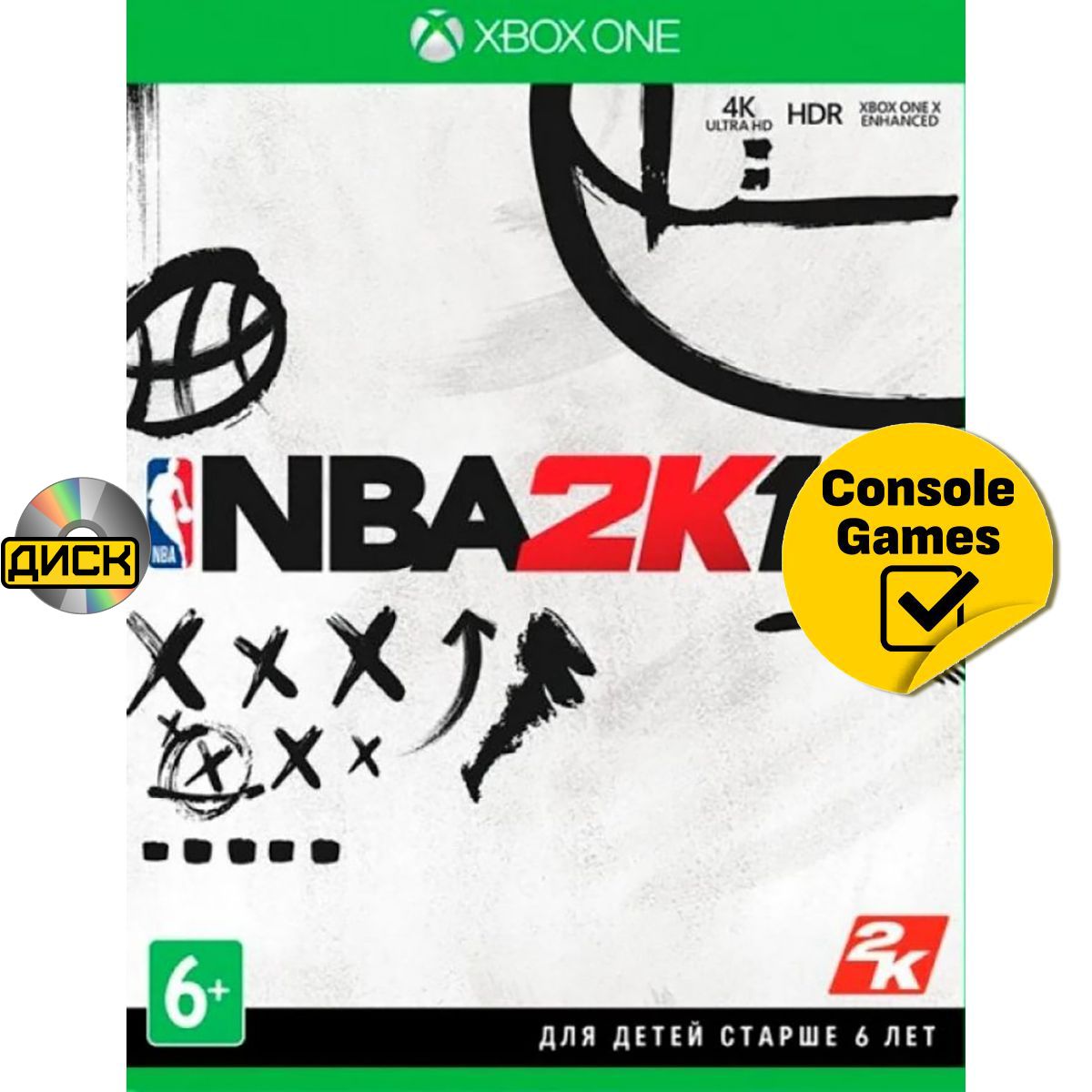 XBOX ONE NBA 2K19 (английская версия). Товар уцененный