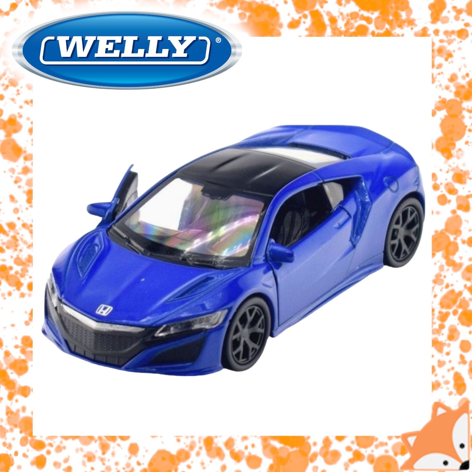 Welly 43725 Велли Модель машины 1:34-39 Honda NSX Синий - купить с  доставкой по выгодным ценам в интернет-магазине OZON (797797590)