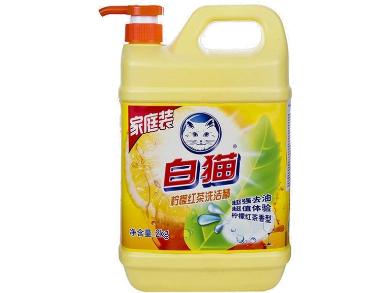 СредстводлямытьяпосудыBAIMAOWhitecatLemonBlackTeaDishwashingDetergent