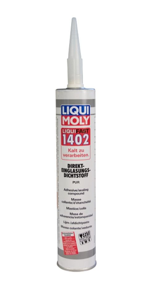 Герметик для вклейки лобового стекла. 7548 Liqui Moly клей-герметик для стекол. Полиуретановый клей-герметик для вклейки стекол Liquifast 1400. Cреднемодульный однокомпонентный клей для вклейки стекол Liqui Moly Liquifast 1402, 310 мл. Набор для вклейки стекол Liqui Moly Liquifast 1402.