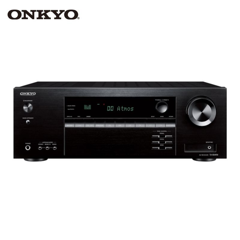 7,2-канальный усилитель мощности ONKYO TX-SR494 поддерживает Dolby ATMOS, DTS:X, 4K, Bluetooth, Hi-Res