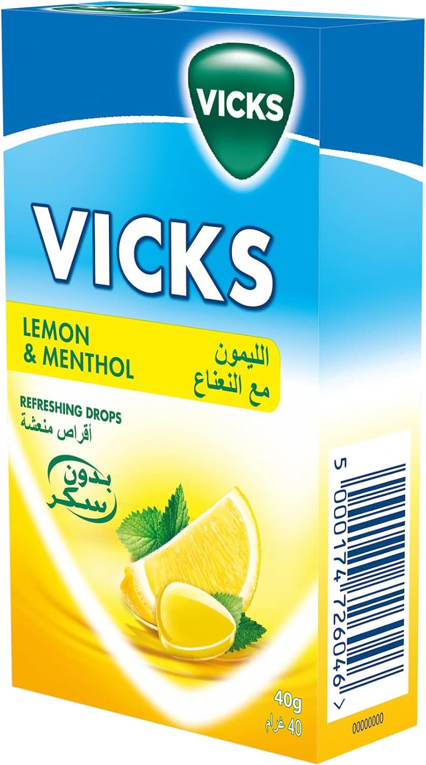 Vicks, Леденцы от боли в горле и кашля, лимон - купить по выгодной цене в  интернет-магазине OZON (1342865772)