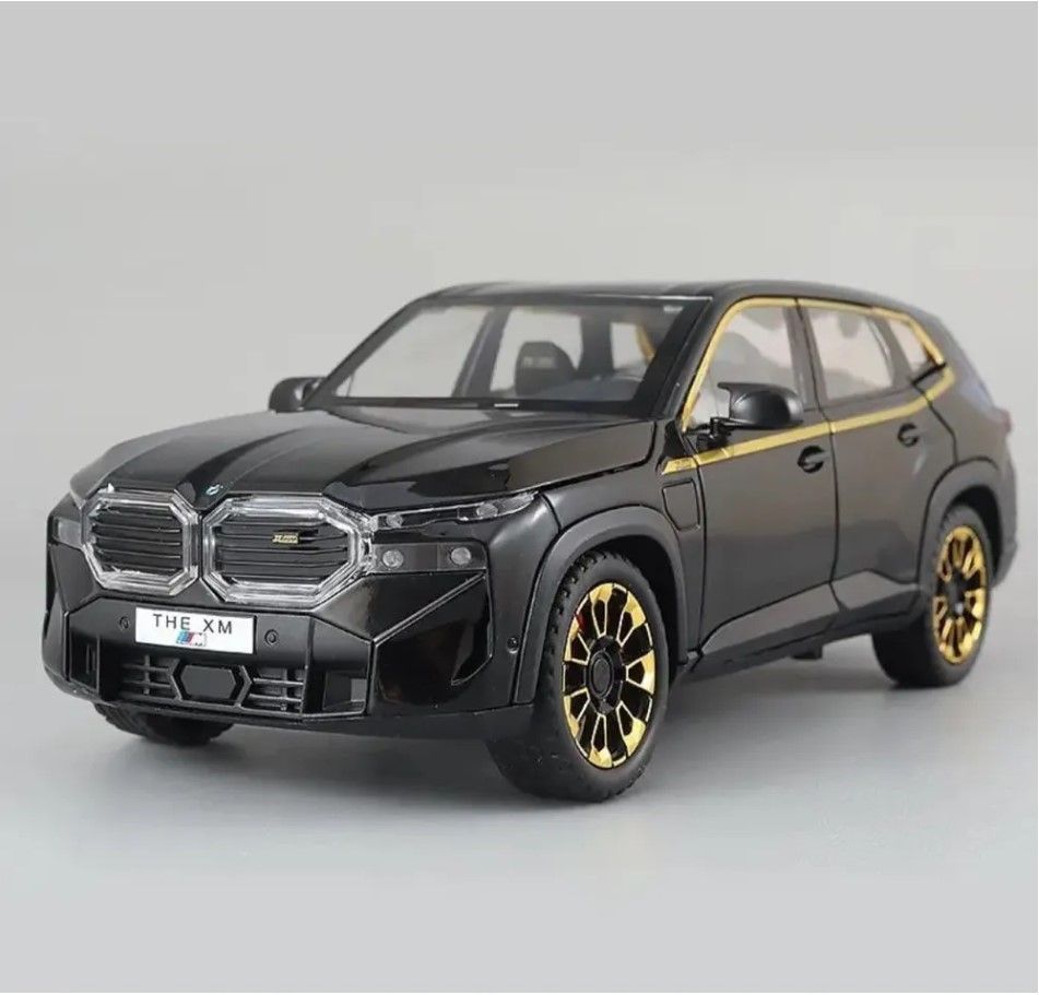 Машинка металлическая инерционная BMW XM черная, длина 21 см., масштаб  1:24, свет и звук, открываются двери, капот и багажник - купить с доставкой  по выгодным ценам в интернет-магазине OZON (1524728012)