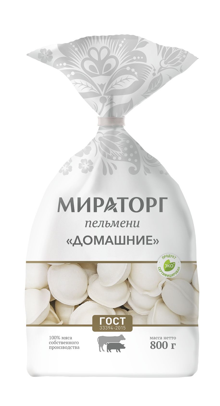 Пельмени Домашние Мираторг, замороженные, 800 г