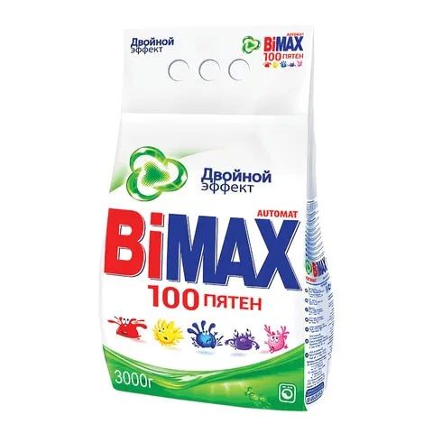 СтиральныйпорошокавтоматBiMax(Бимакс)100пятен,3кгх1шт