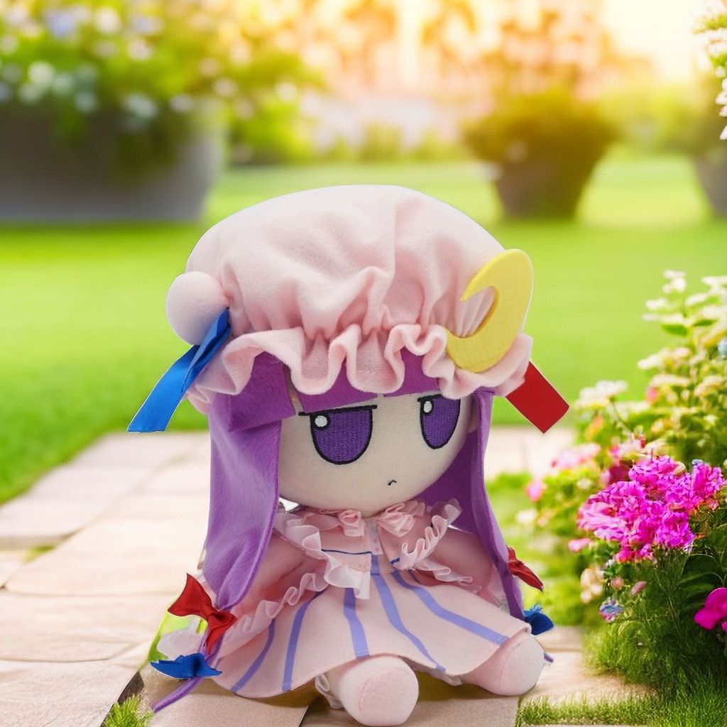 Аниме Мягкие Игрушки TouHou Project Fumo Patchouli Knowledge / Пачули  Нолидж Игрушка Антистресс 20 CM