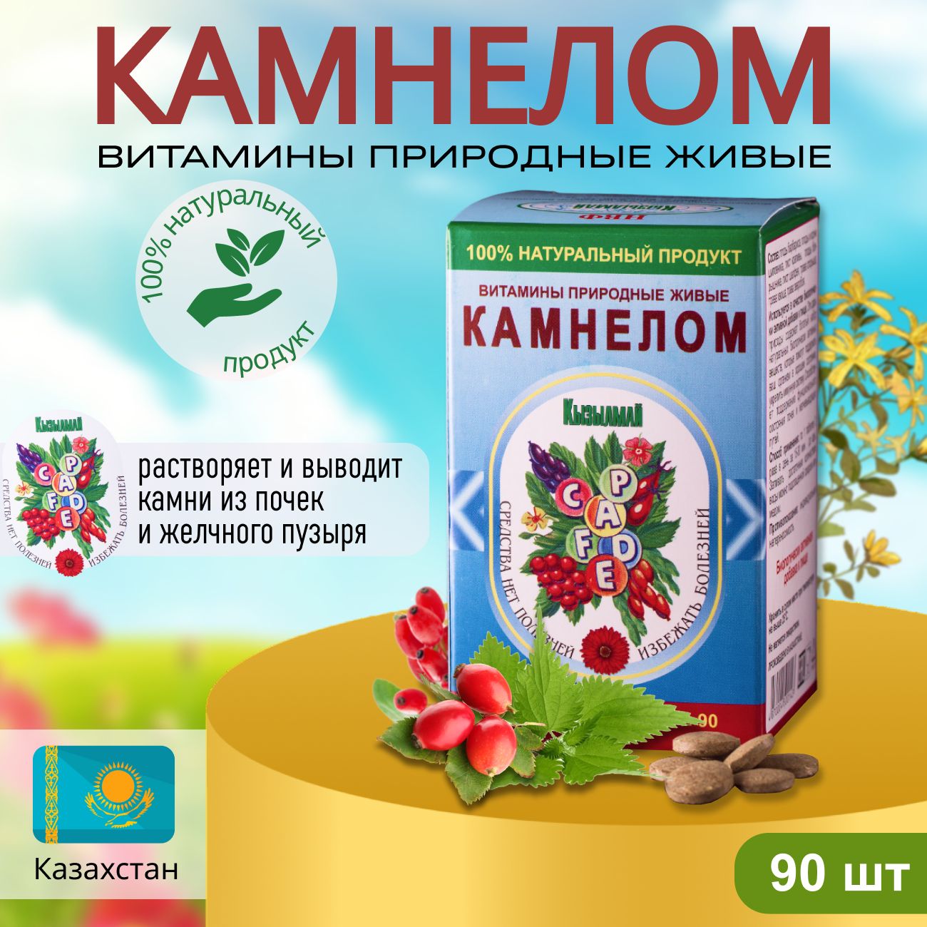 Камнелом общеукрепляющее Кызылмай - купить с доставкой по выгодным ценам в  интернет-магазине OZON (1361757236)