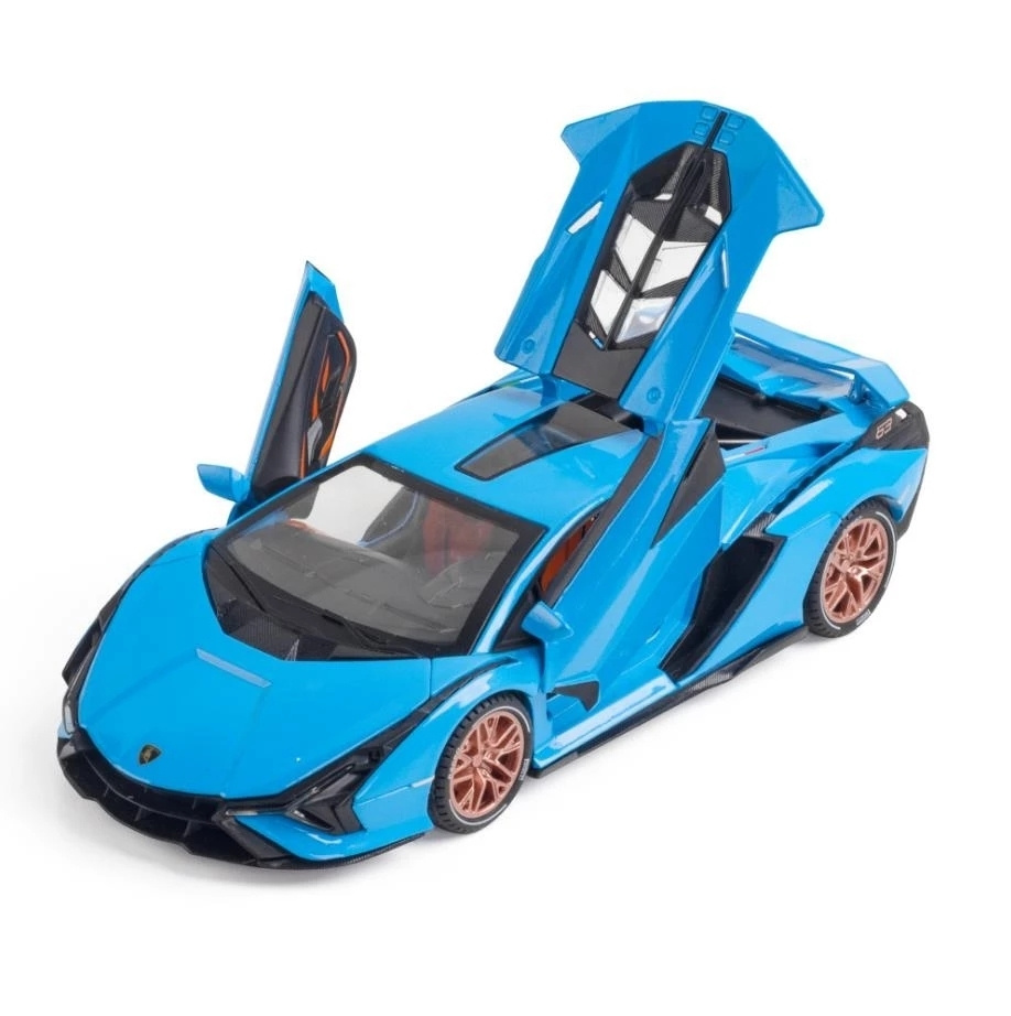 lamborghini sian toy car blue