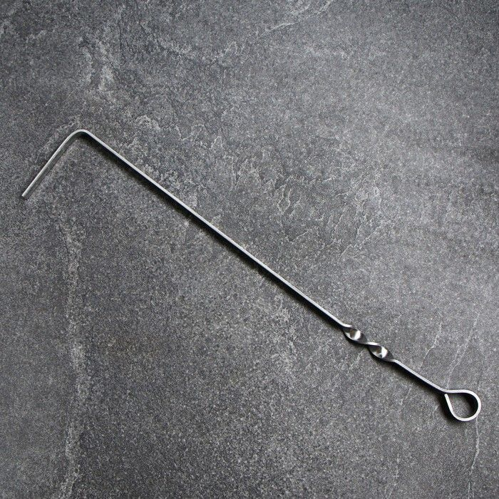 Кочерга из нержавеющей стали, ручка - кольцо, 50 см #1