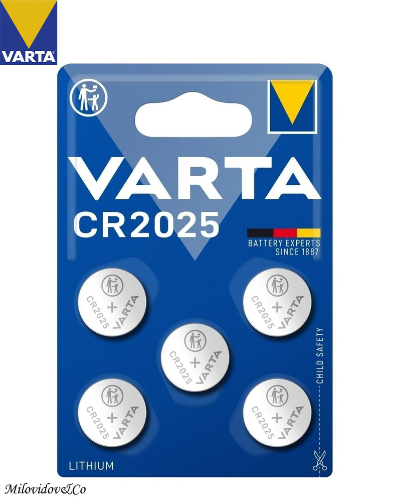 Varta Батарейка CR2025, Литиевый тип, 3 В, 5 шт #1