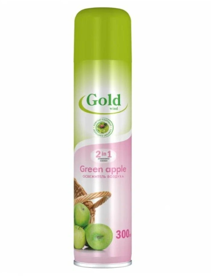 Gold mint Освежитель воздуха "Зеленое яблоко" (Green apple), 300 мл #1