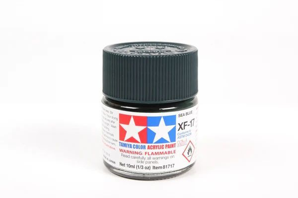 Краска акриловая XF-17 SEA BLUE FLAT, ACRYLIC PAINT MINI 10 ML. (МОРСКОЙ СИНИЙ МАТОВЫЙ) TAMIYA 81717 #1