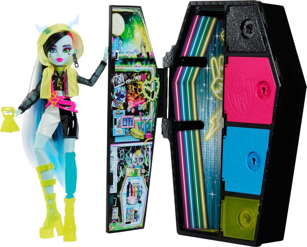 Кукла Monster High Skulltimate Secrets: Neon Frights Фрэнки Штейн #1