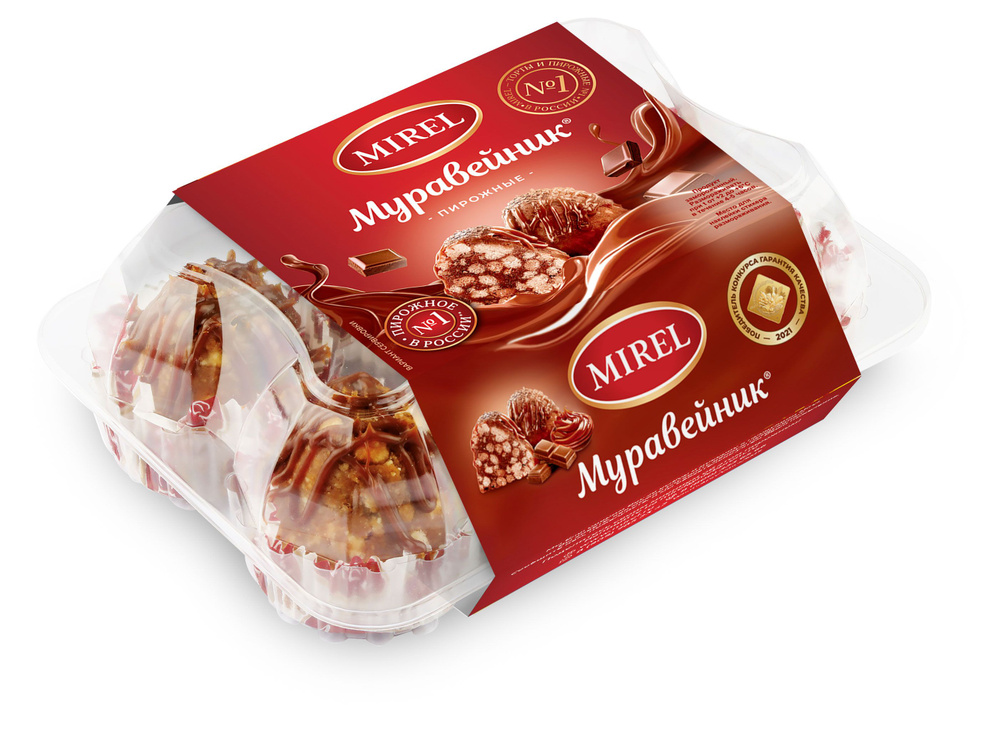 Пирожное MIREL Муравейник 6х4 шт, 340 г - купить с доставкой по ...