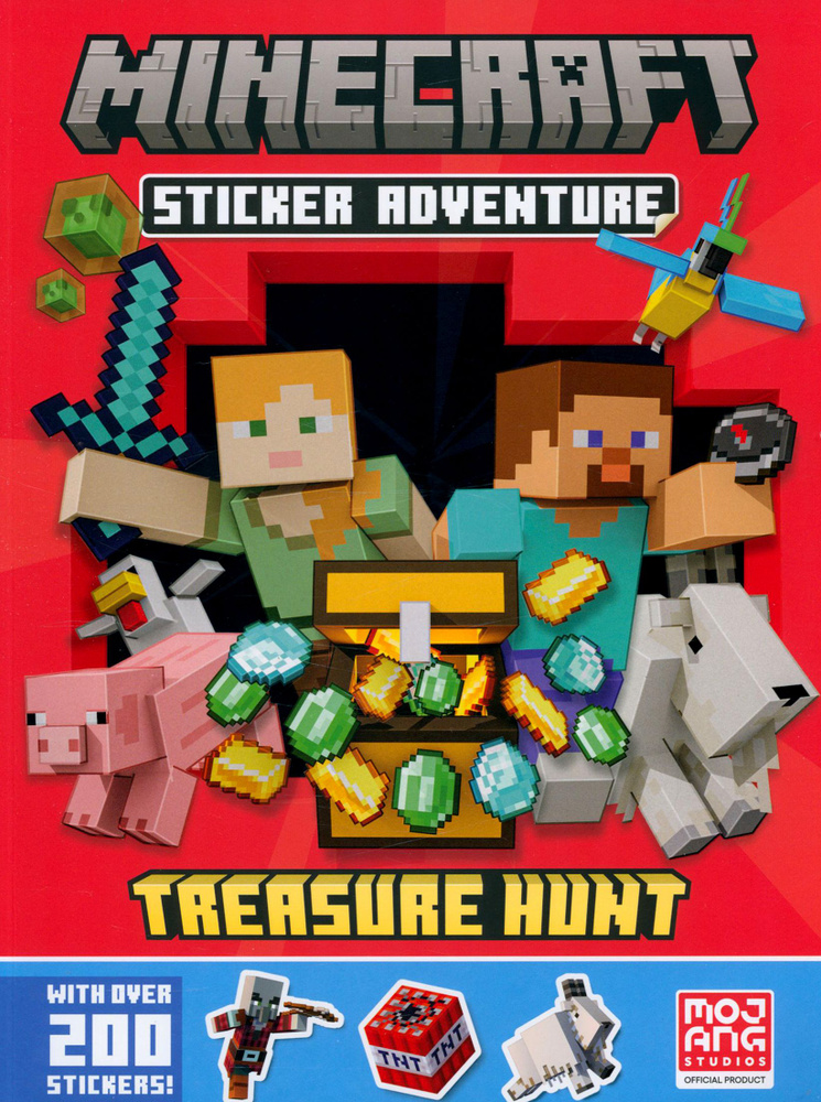 Minecraft Sticker Adventure. Treasure Hunt / Книга на Английском #1