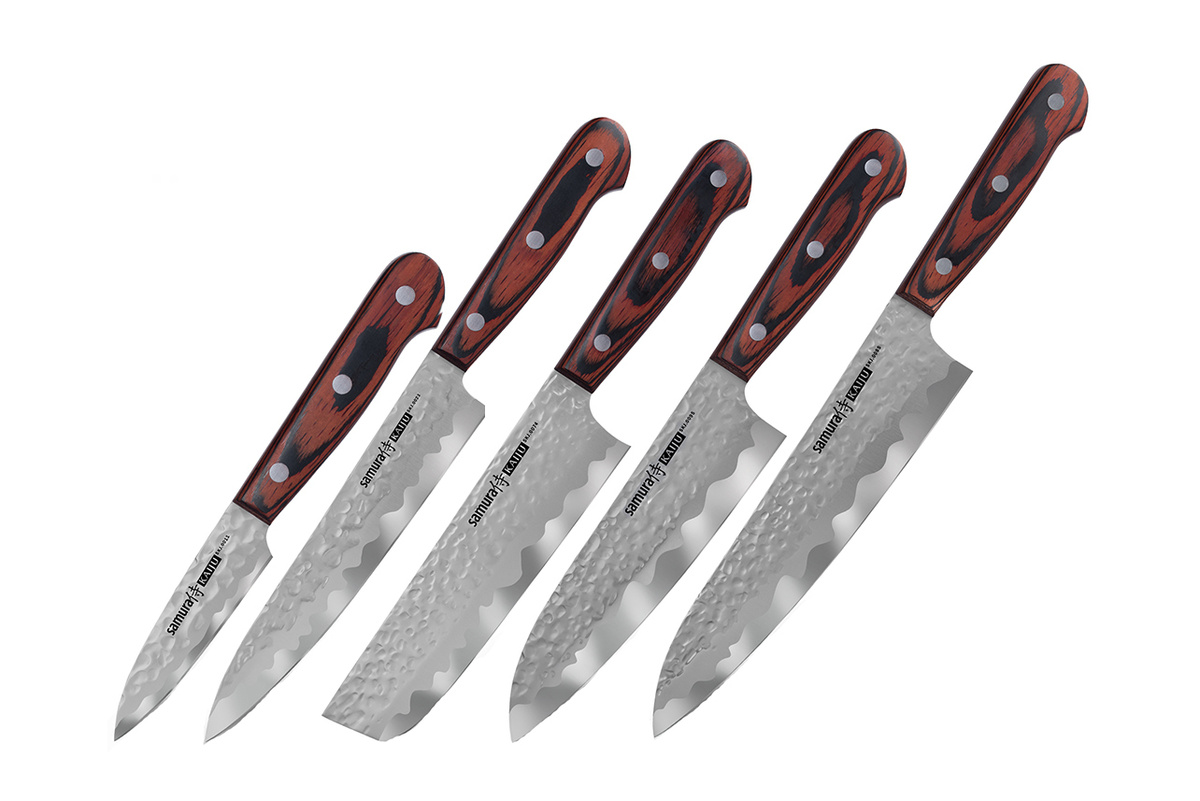 Набор кухонных ножей Samura, 5 предметов  по низкой цене с .