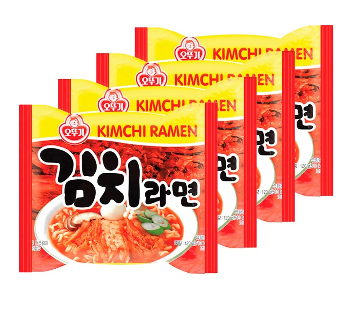 Лапша быстрого приготовления Корея OTTOGI со вкусом свинины кимчи ...