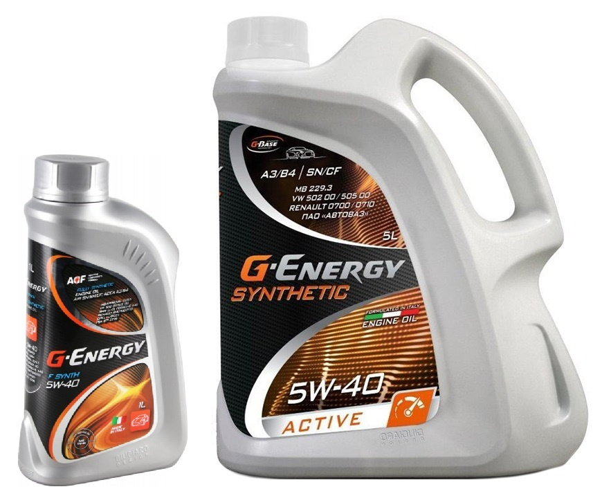 Моторное масло G-Energy SYNTHETIC ACTIVE 5W-40 Синтетическое 6 л ...