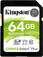 Карта памяти Kingston Canvas Select Plus 64 ГБ (SDS2/64GB). Спонсорские товары