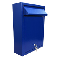 Почтовый ящик Metall78 Усиленный, Антивандальный, Всепогодный 400 мм x 300 мм x 150 мм, синий. Спонсорские товары