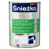 Эмаль Sniezka масляно-фталевая, Глянцевое покрытие, 0.8 кг, белый. Спонсорские товары